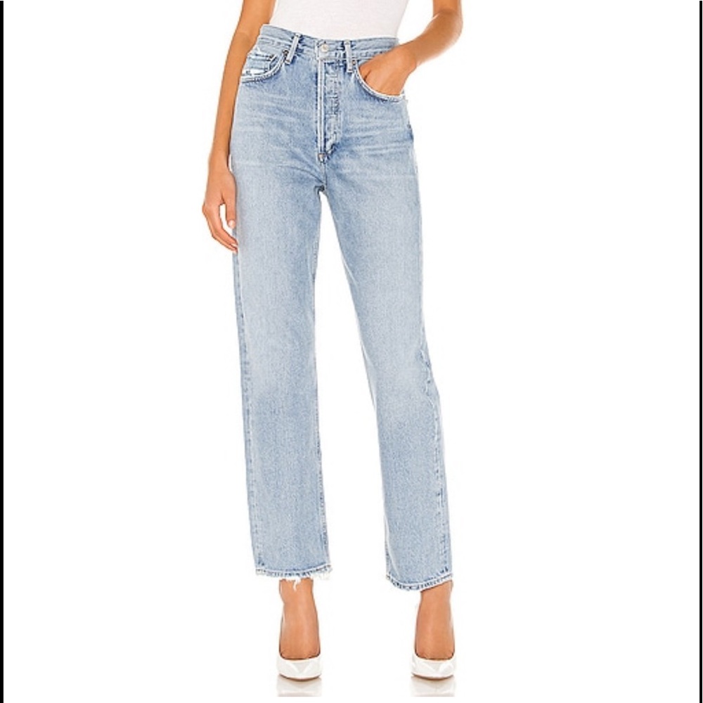 Agolde 90s Mid Rise Loose Fit Jeans in Snapshot